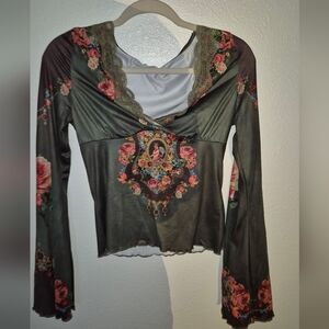 Floral Long Sleeve Top